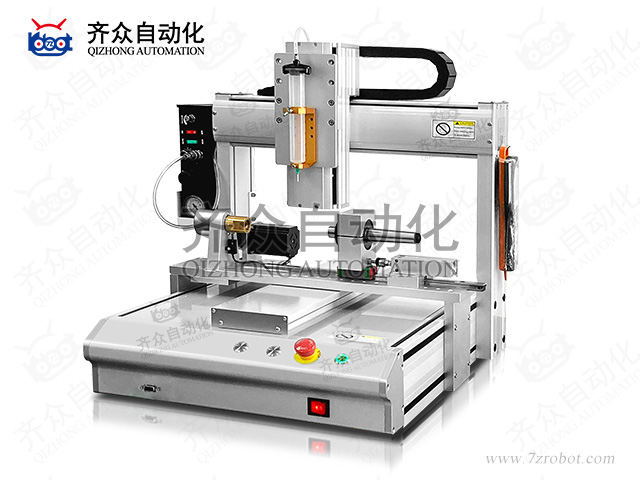 針筒型臥式三軸全自動點(diǎn)膠機(jī)