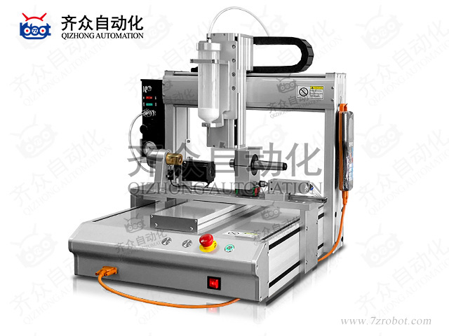 300ml針筒儲料臥式三軸全自動點(diǎn)膠機(jī)
